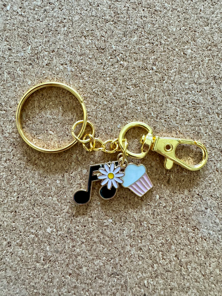 Cupcake and Flower Charm Set