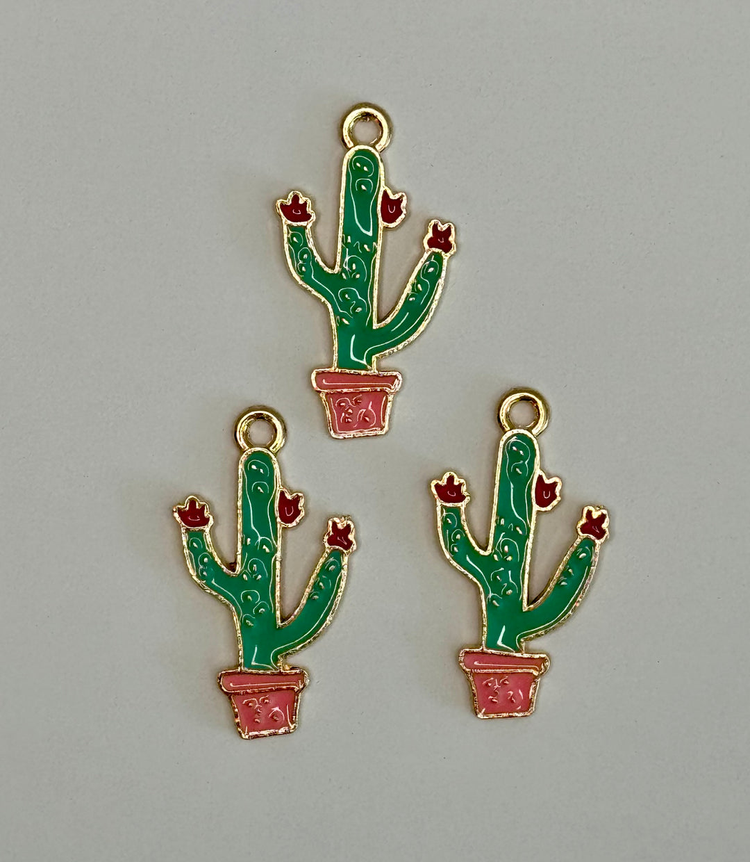 Flower Cactus Charm