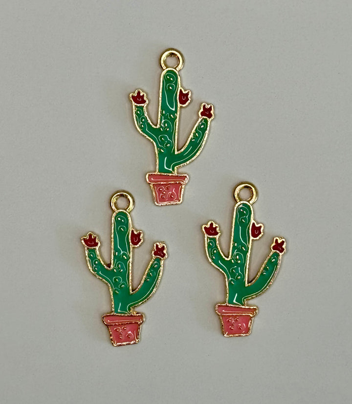 Flower Cactus Charm